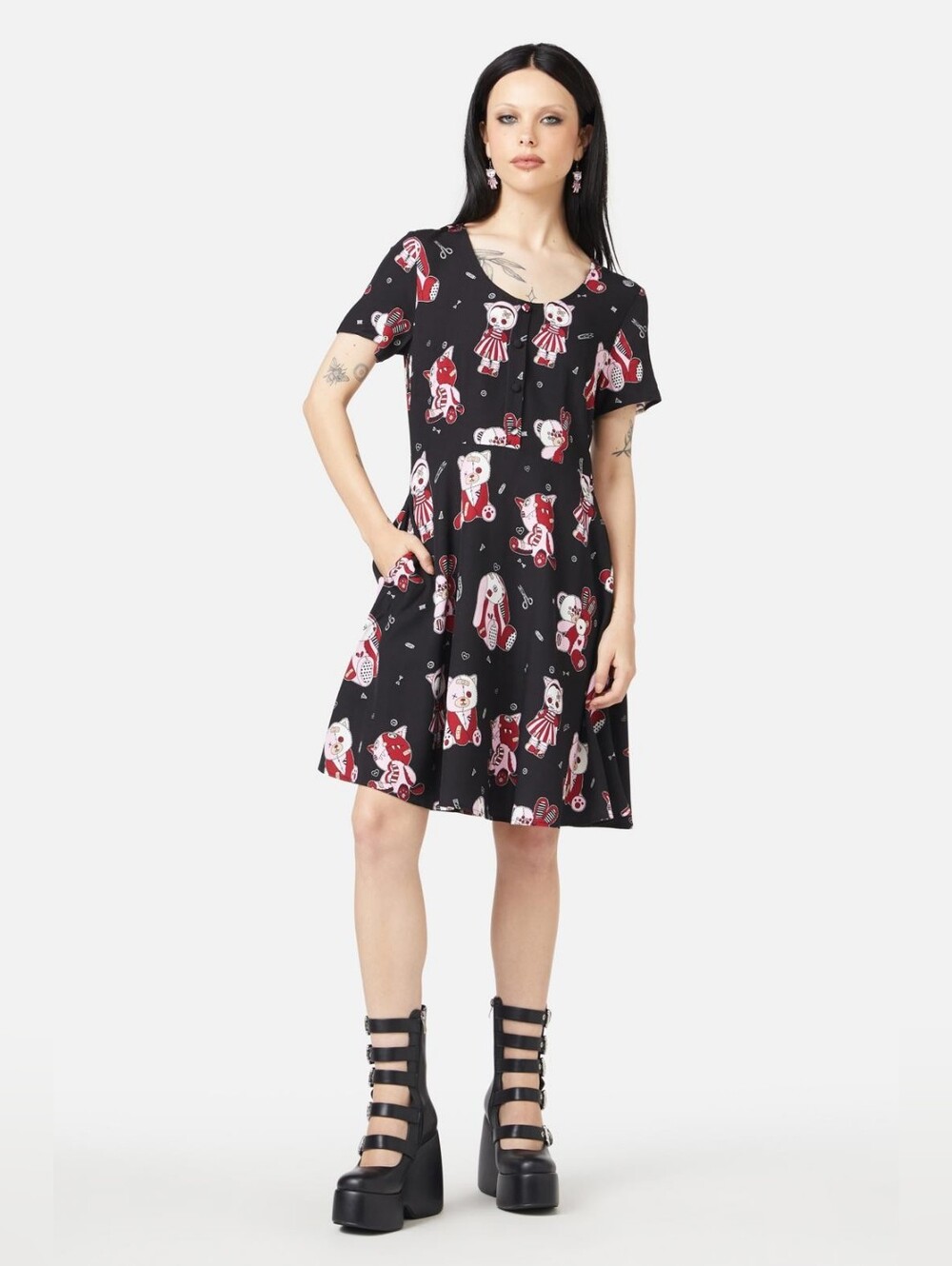 NWT Black Friday Sew Much Fun Dress Size AU 14 *READ DESCRIPTION* - Picture 3 of 14